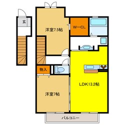 エクセルサワダＢの物件間取画像